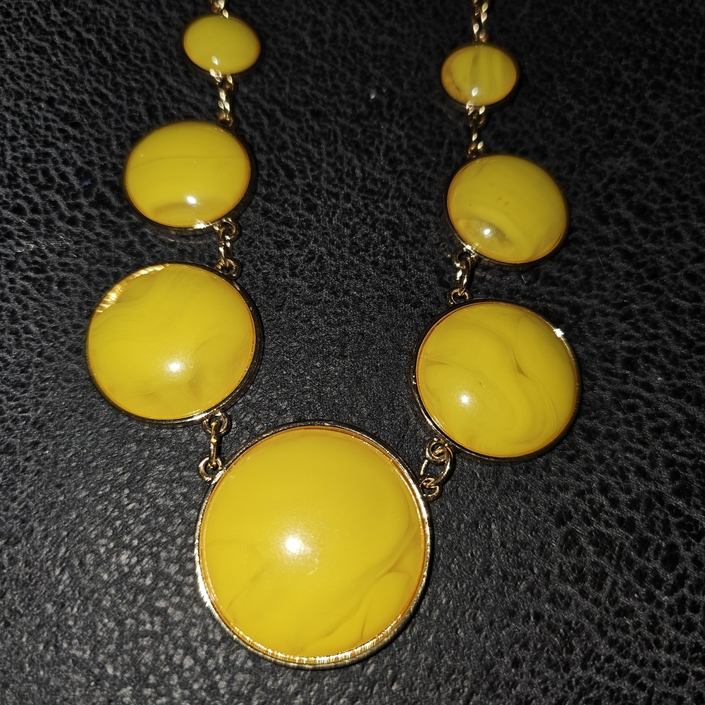 Yellow Statement Necklace